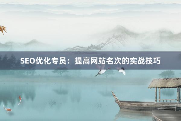 SEO优化专员：提高网站名次的实战技巧